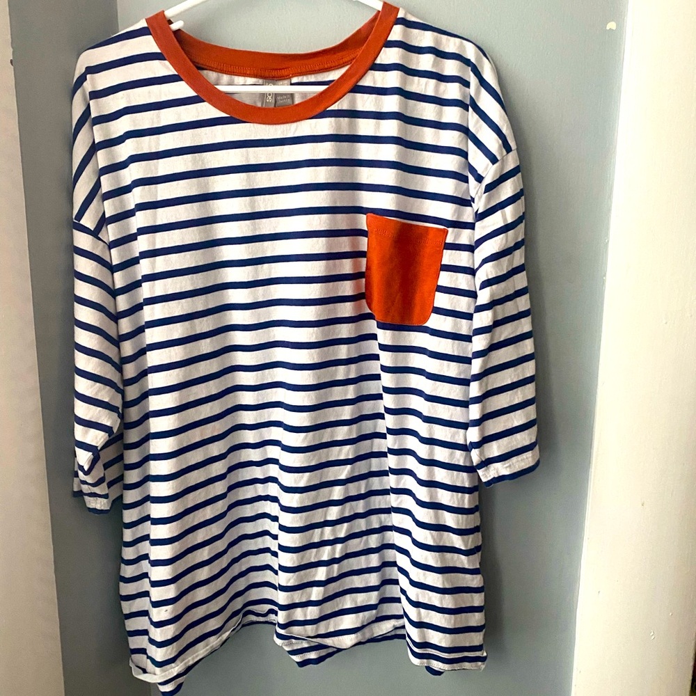 Striped Plus size t-shirt